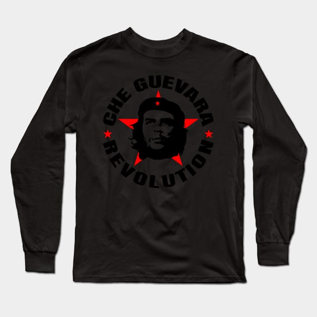 Che Guevara Rebel Cuban Guerrilla Revolution T-Shirt Long Sleeve T-Shirt by HiDearPrint